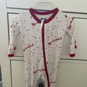 Kickee Pants Santa pajamas 3-6 months